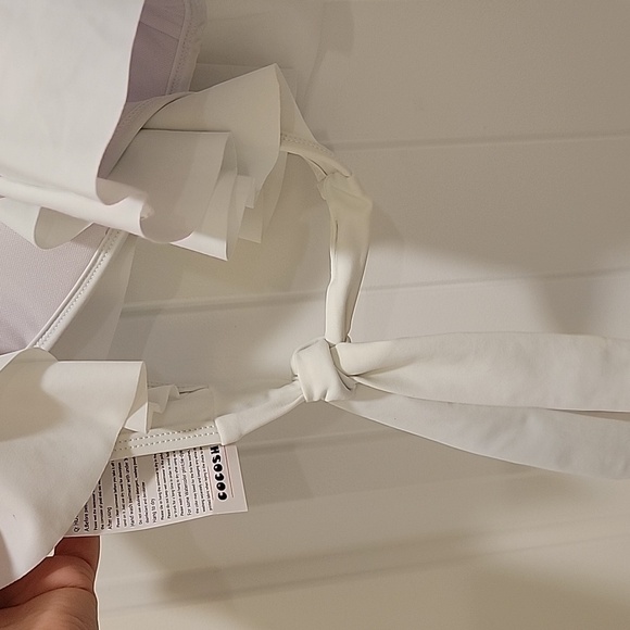 Cocoship Elegant White Ruffled Swim Top Size 3XL NWT - Picture 6 of 9